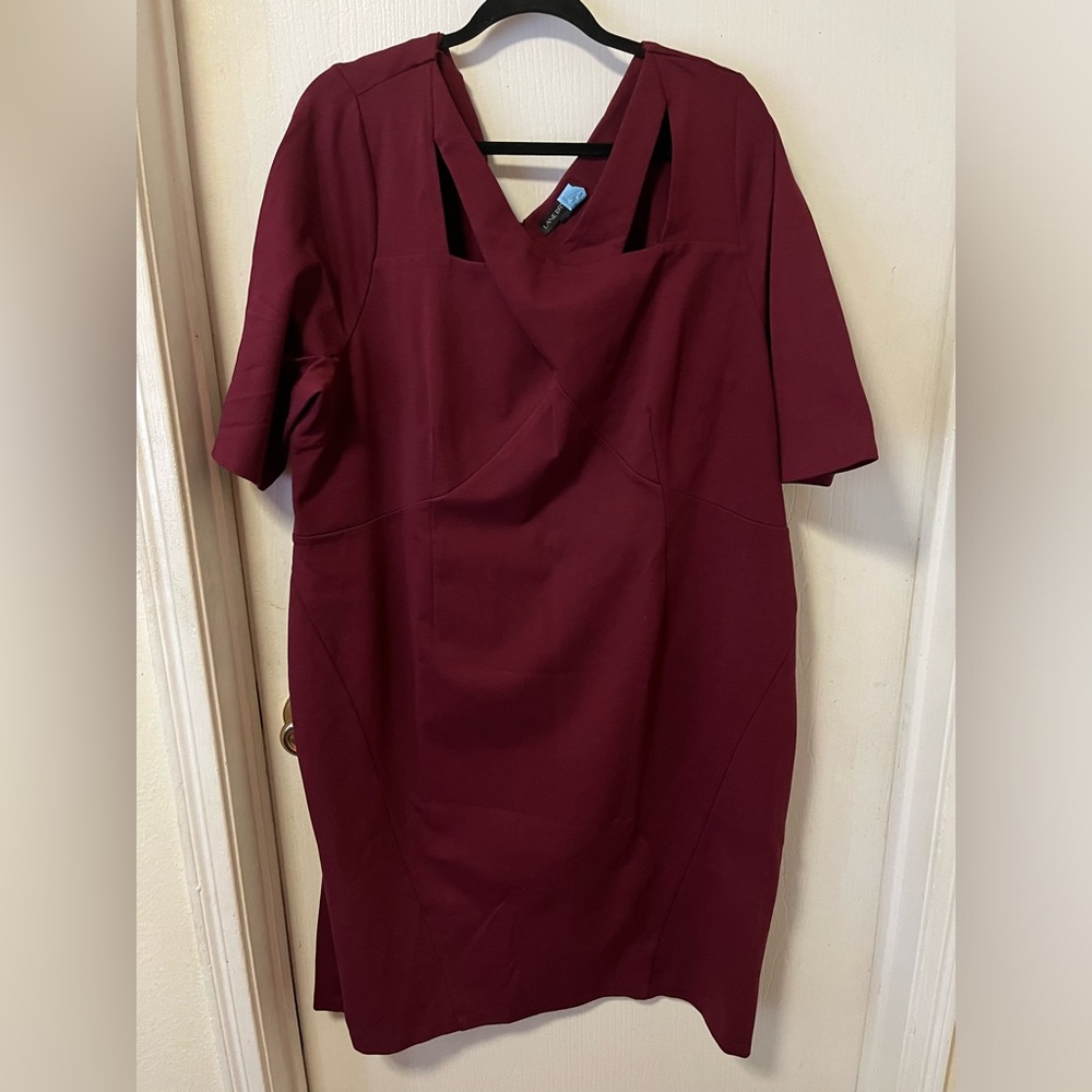 Wine Colored Plus Size Lane Bryant Dress